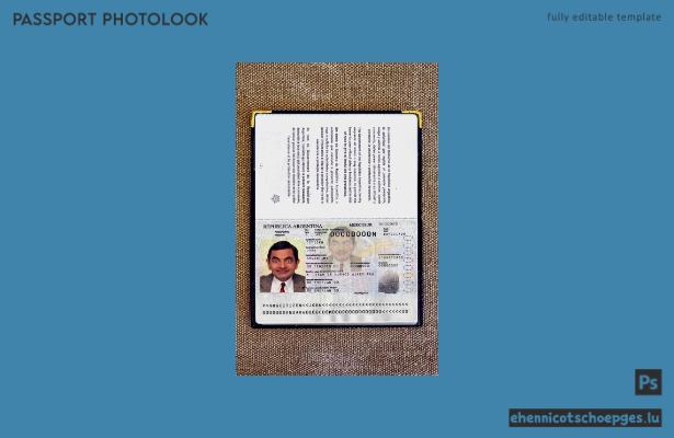 Argentinischer Reisepass (2012 bis heute): Beispielansicht des Passfotos